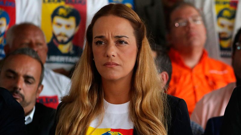 Lilian Tintori durante una rueda de prensa el pasado mes de febrero