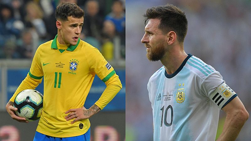 Coutinho (i) y Messi (d), compañeros en el Barça y rivales en el 'Superclásico'.