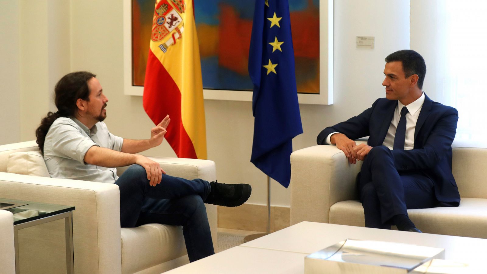 Pablo Iglesias y Pedro Sánchez