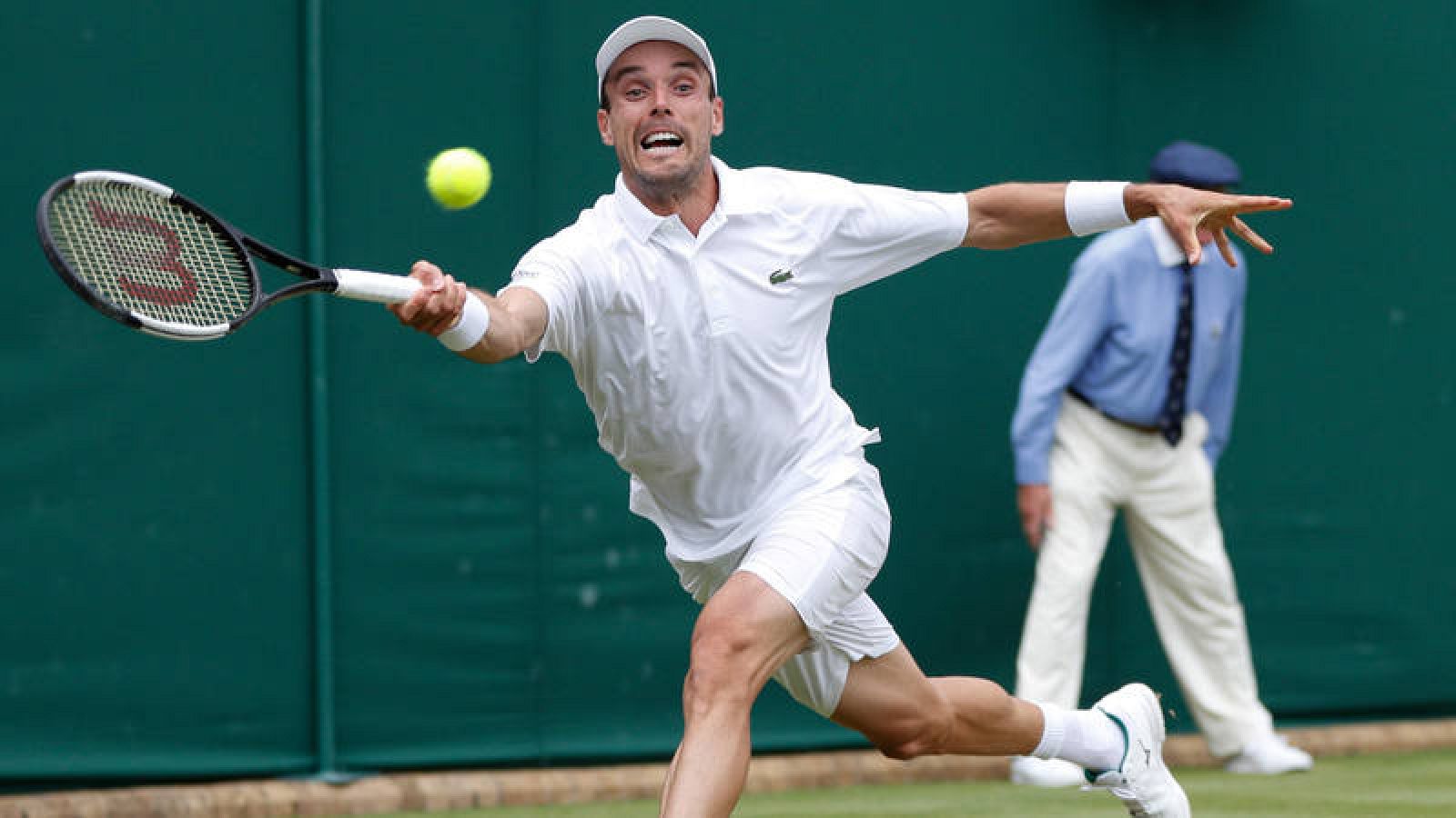 Roberto Bautista, en su partido frente a Benoit Paire.