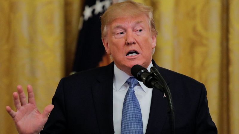 Donald Trump pronuncia un discurso sobre el medio ambiente en la Casa Blanca