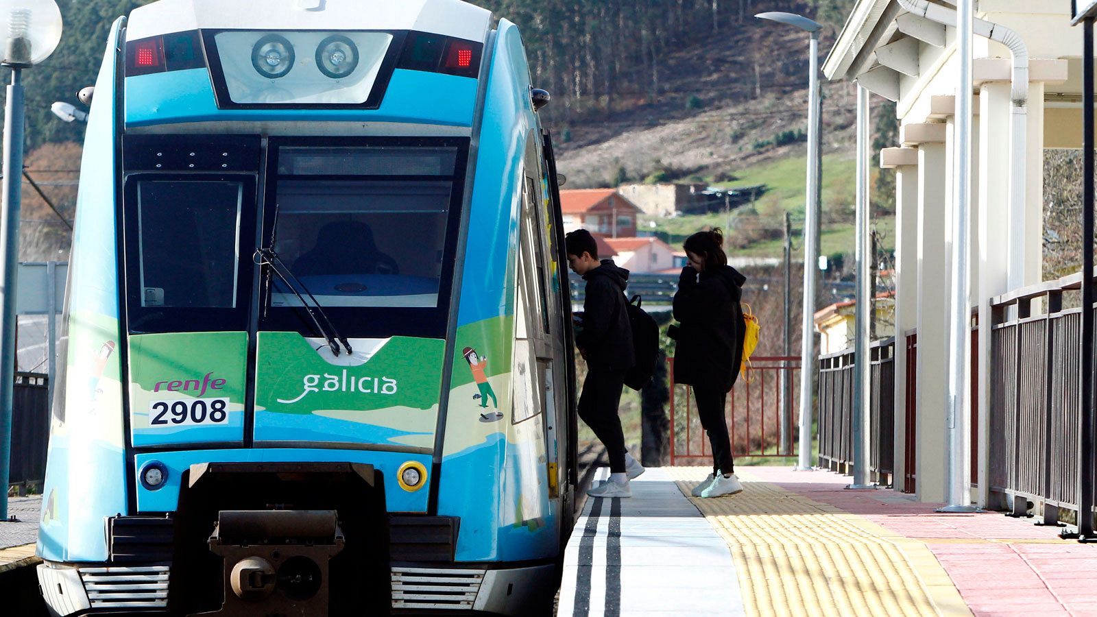 Imagen de archivo de un tren en la provincia de A Coruña