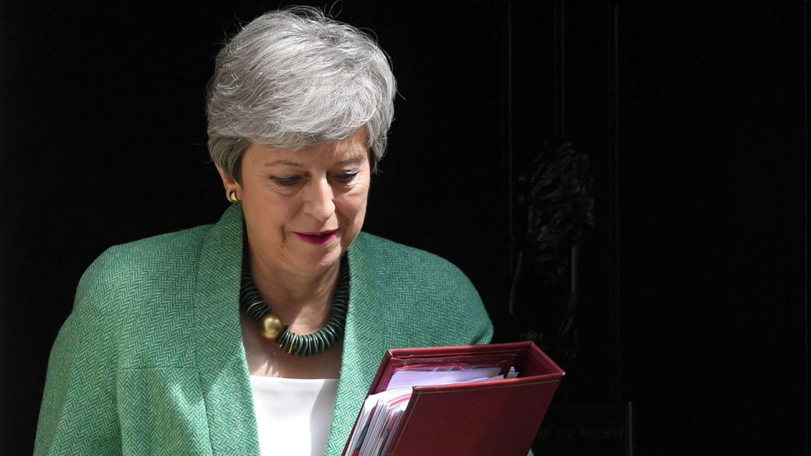 Theresa May, este miércoles a su salida de Downing Street