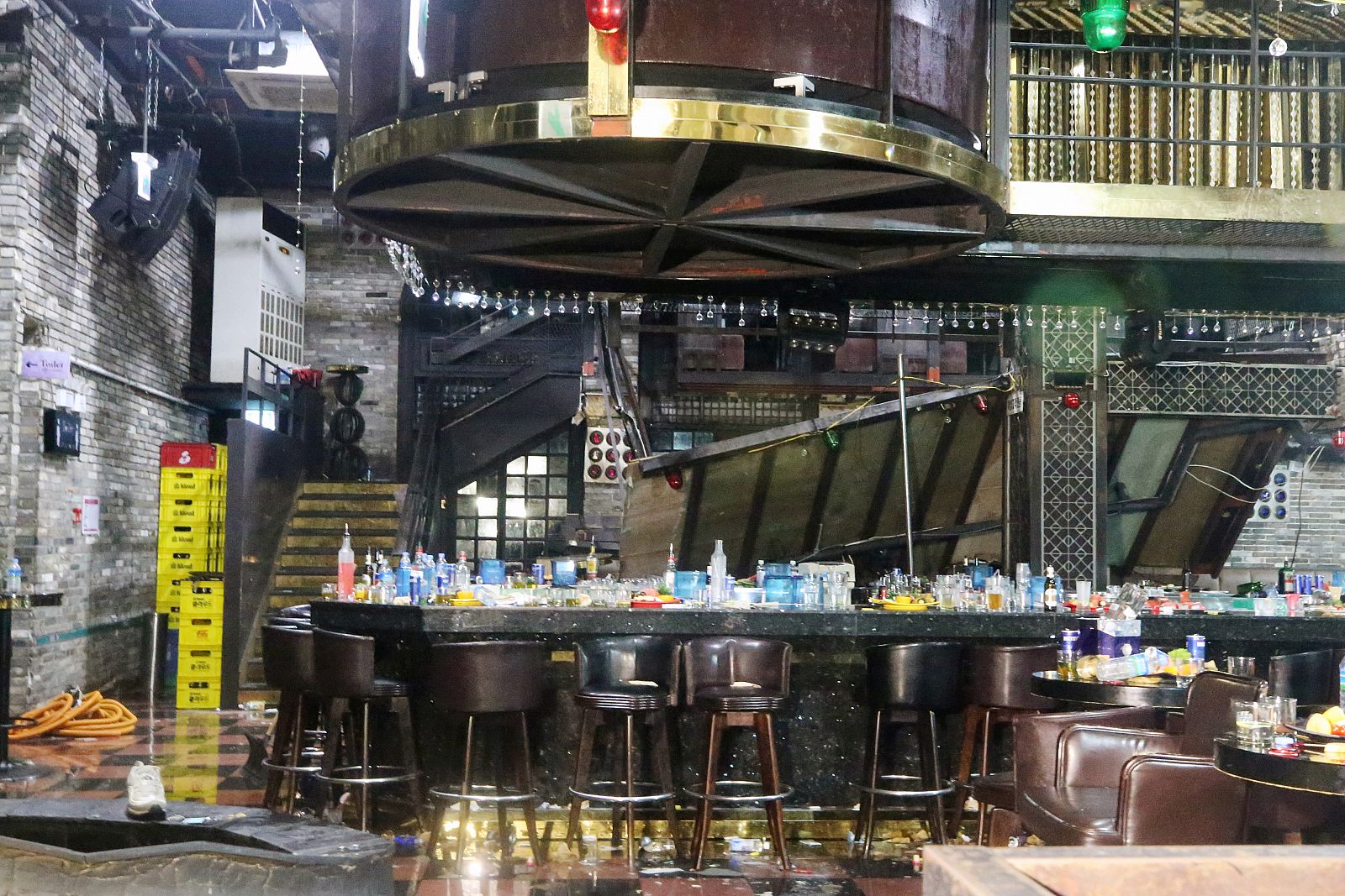 La discoteca Coyote Ugly de Gwangju. 