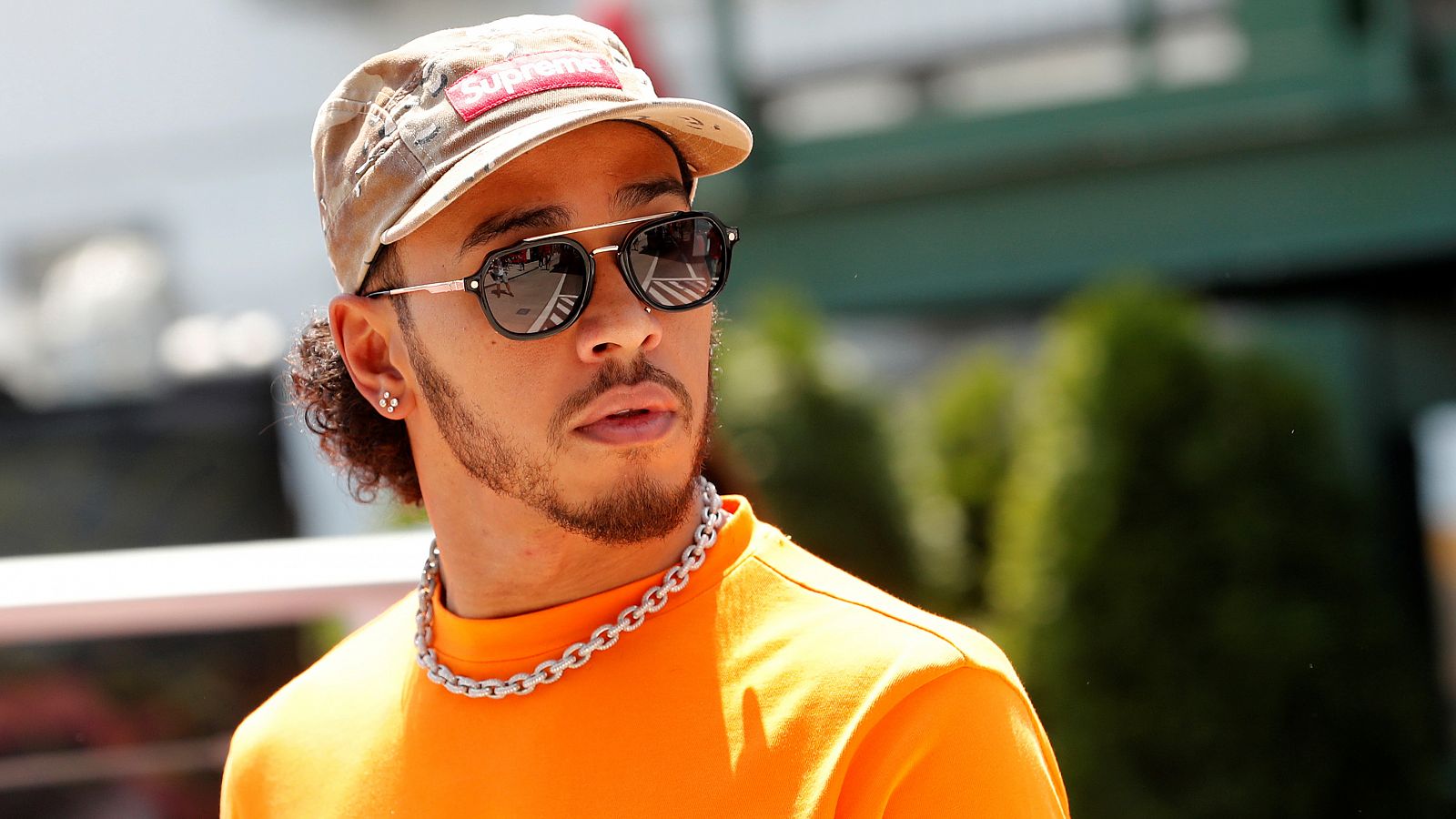 El líder del Mundial de F1, Lewis Hamilton, en el circuito de Hungaroring.