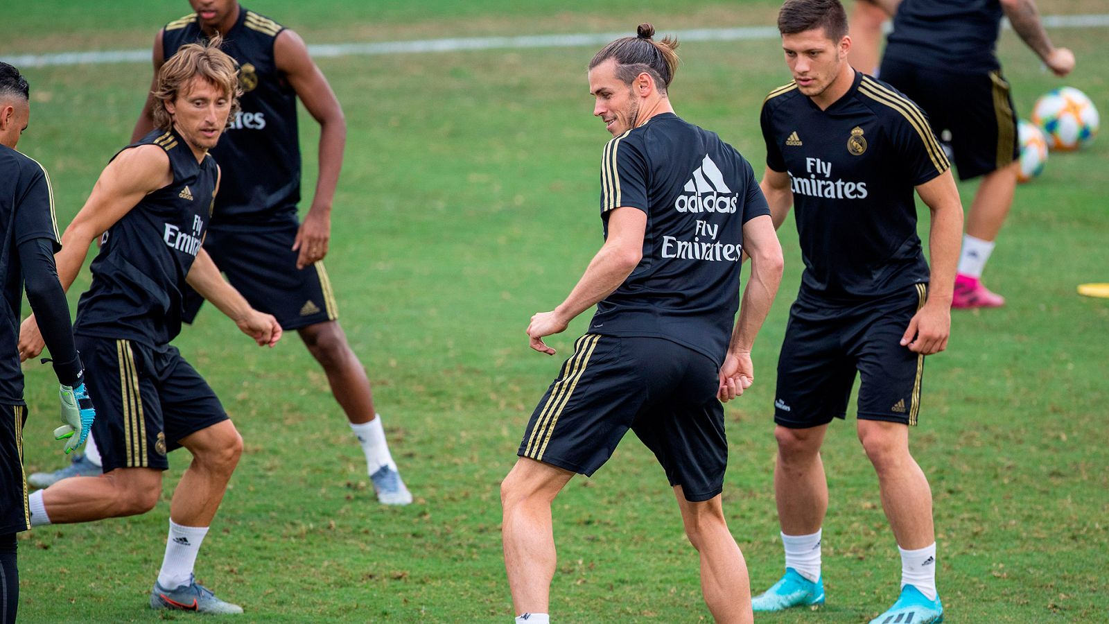 Entrenamiento del Real Madrid.