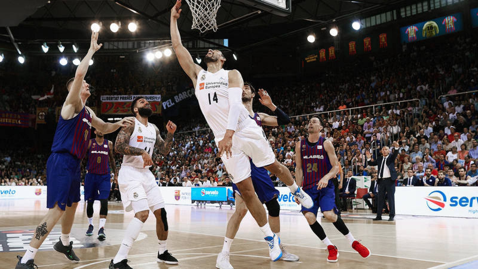 Imagen de un Barça - Madrid del pasado playoff de la final de 2018-2019.