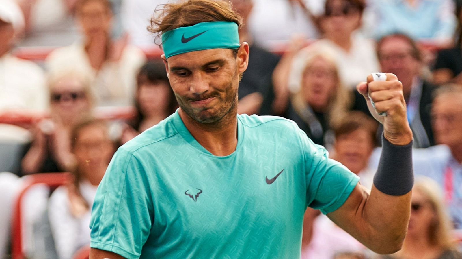 Nadal durante los cuartos de final del Masters 1.000 de Montreal (Canadá).