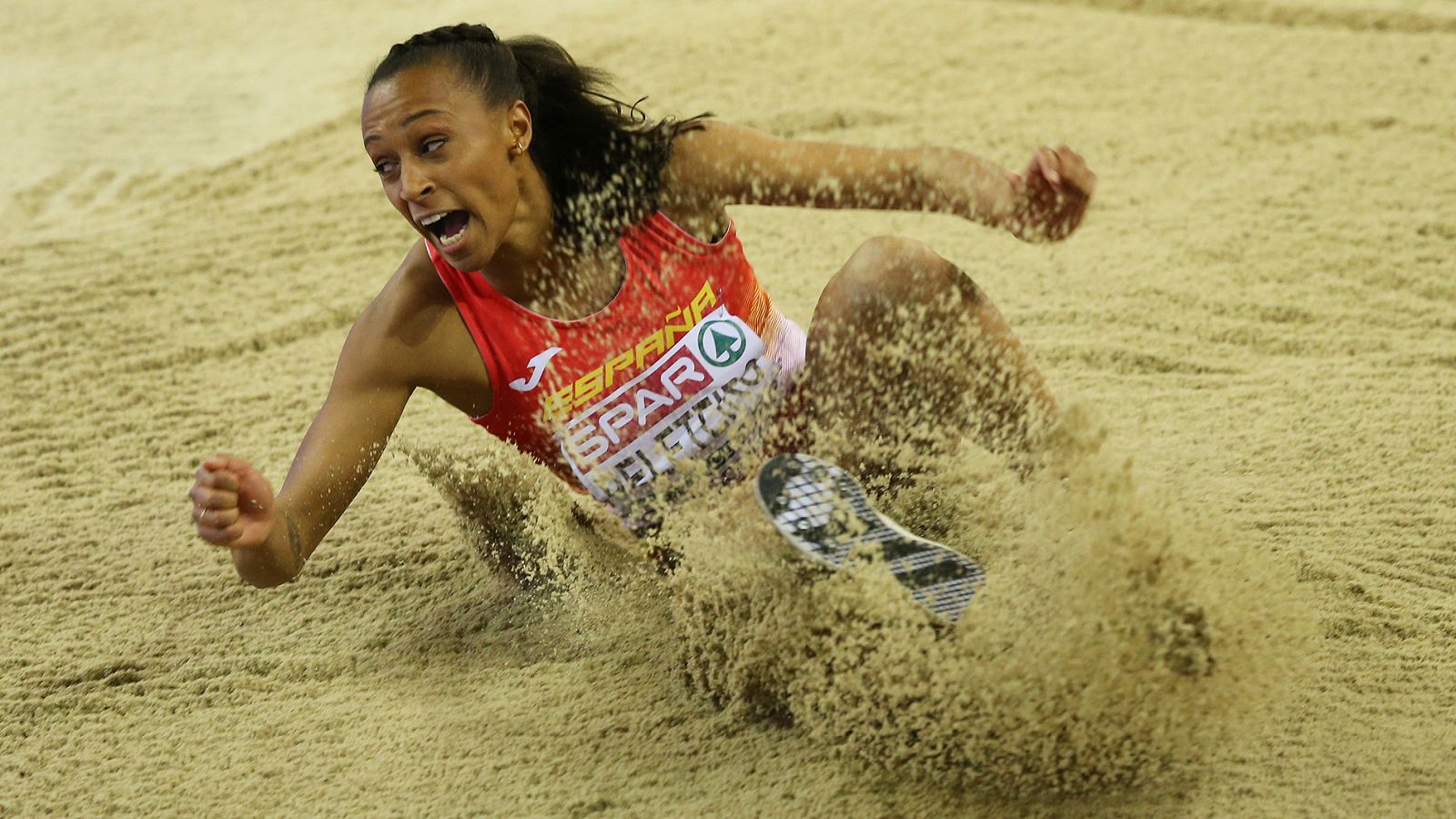 Ana Peleteiro, en acción.