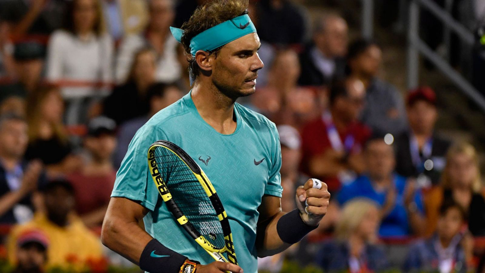 Rafa Nadal durante los cuartos de final del Masters 1.000 de Montreal.