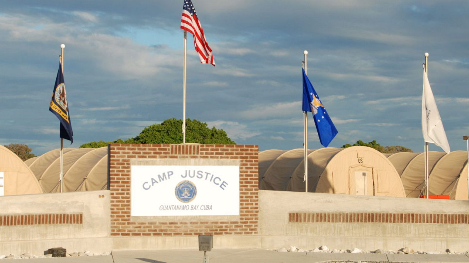 Imagen tomada en enero del 2012 del Campo de Justicia en la Base Naval de Guantánamo.