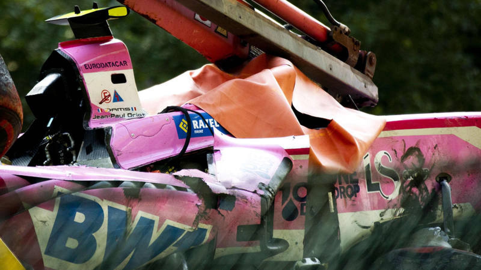 Imagen del coche tras el accidente