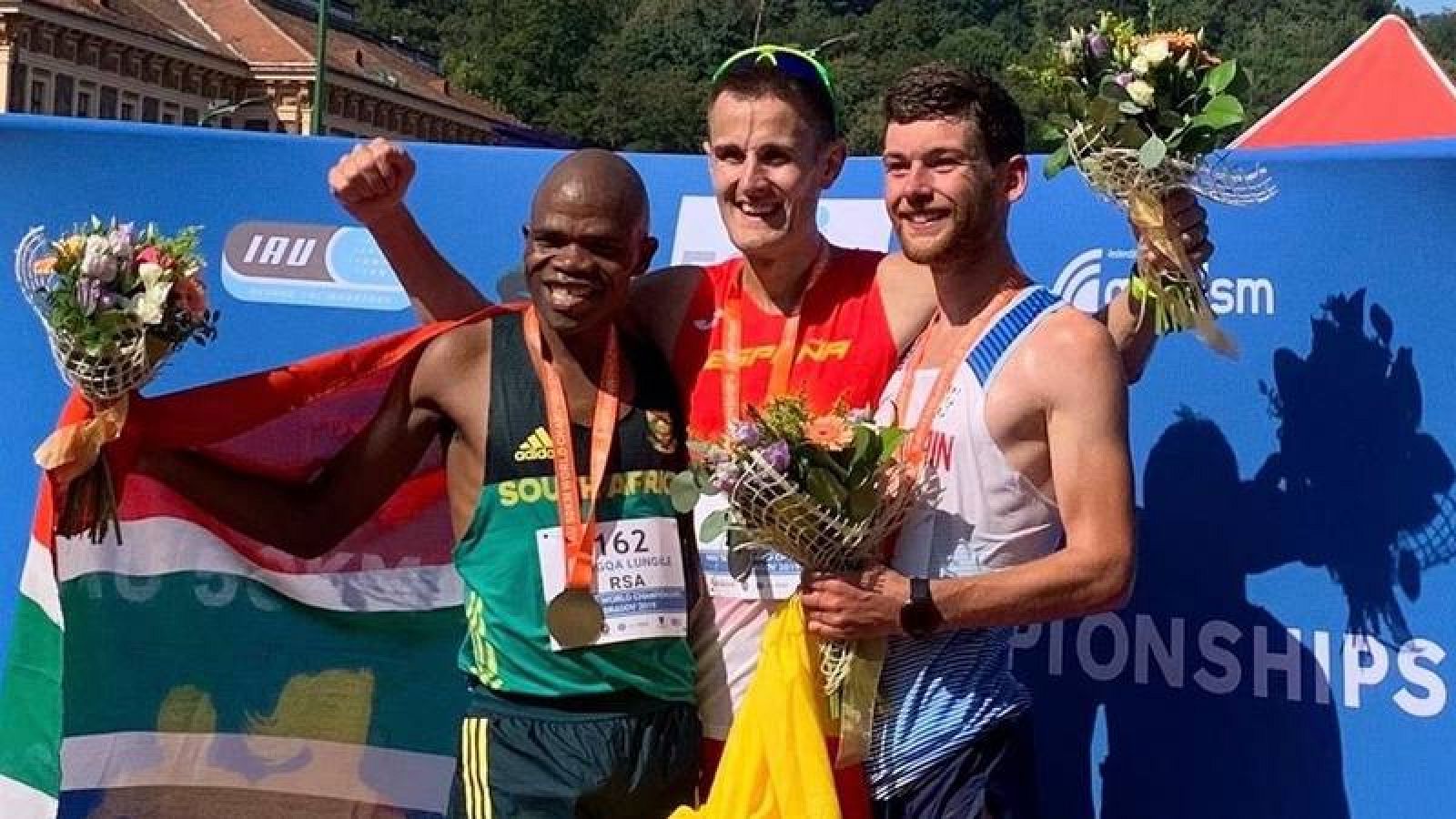 Aritz Arrospide, campeón del mundo de 50 km en ruta 