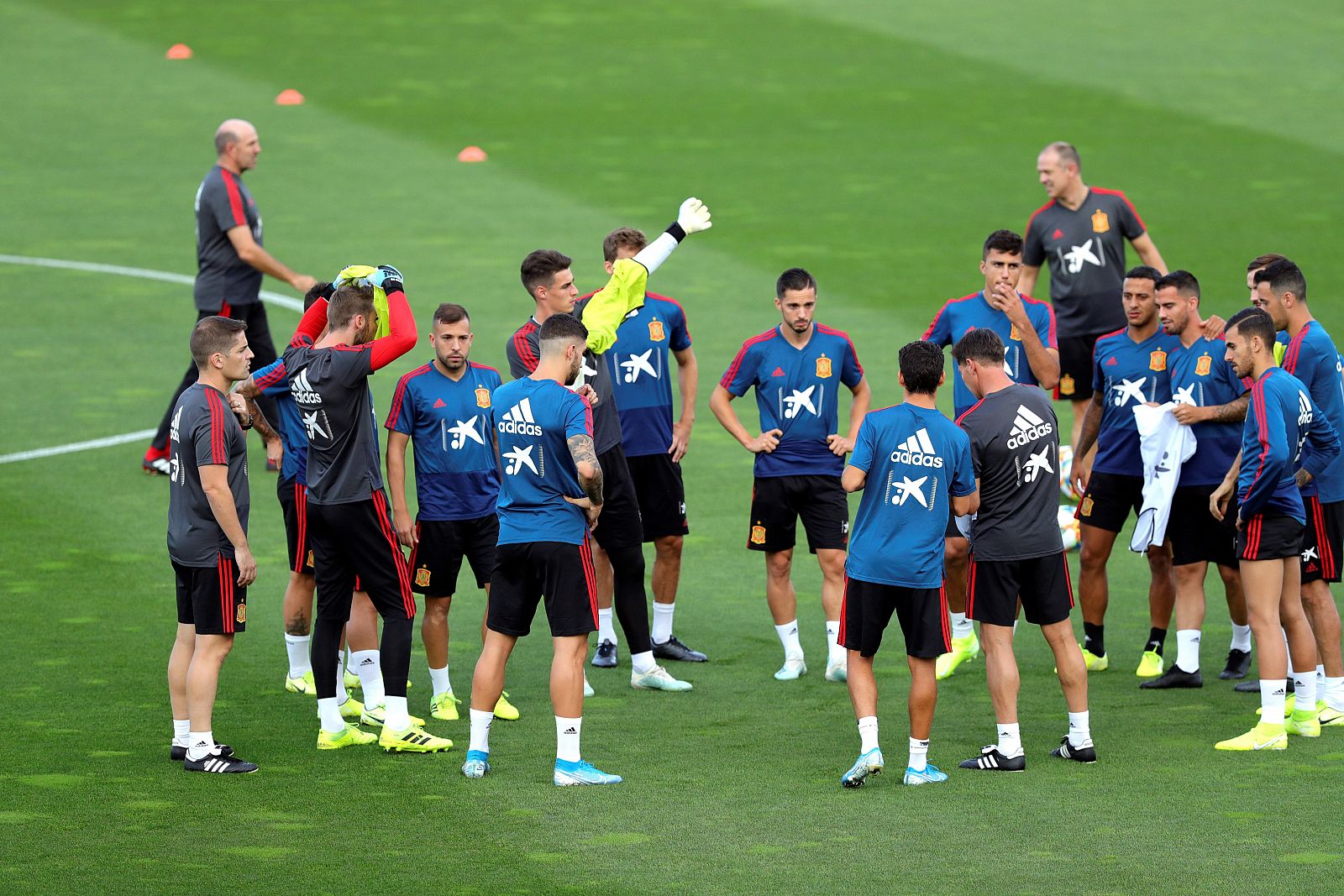 Entrenamiento de la selección española