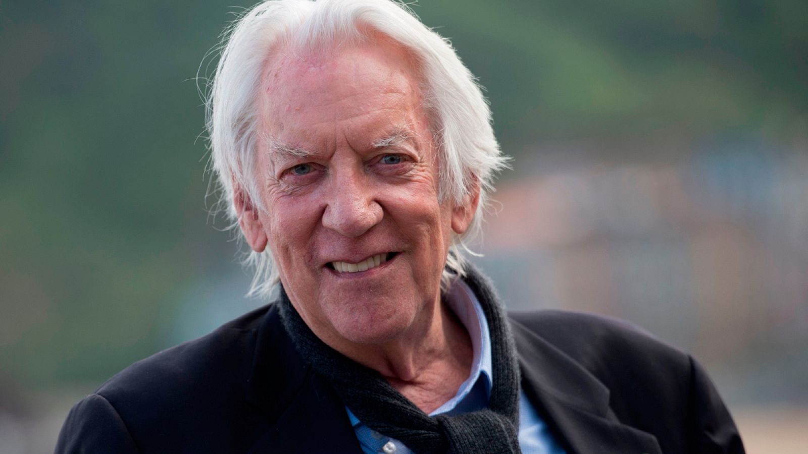 Donald Sutherland posa para los medios en el Festival de San Sebastián