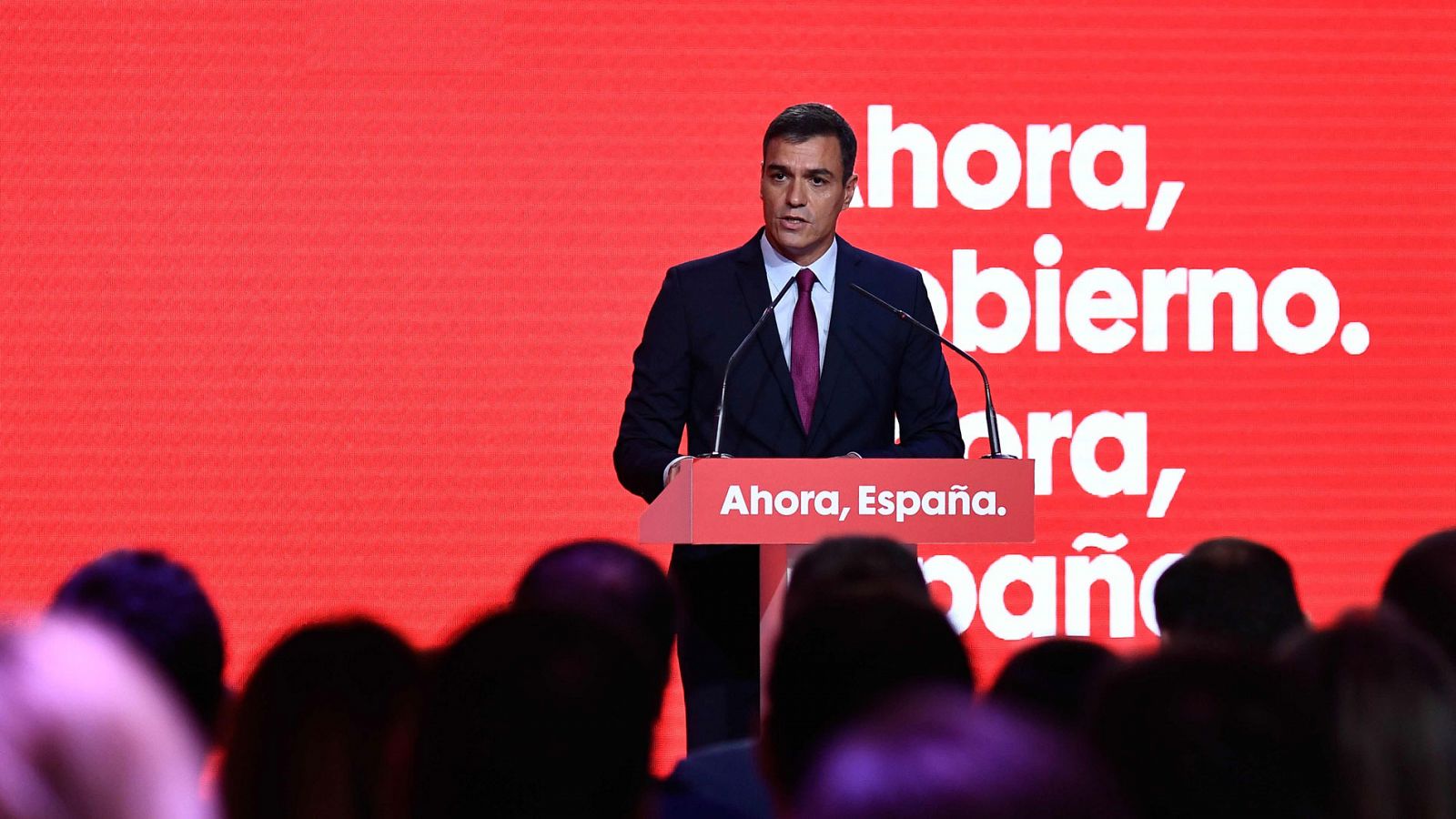 El presidente del Gobierno en funciones y líder del PSOE, Pedro Sánchez