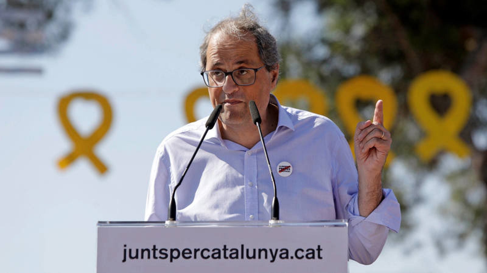  El presidente de la Generalitat, Quim Torra