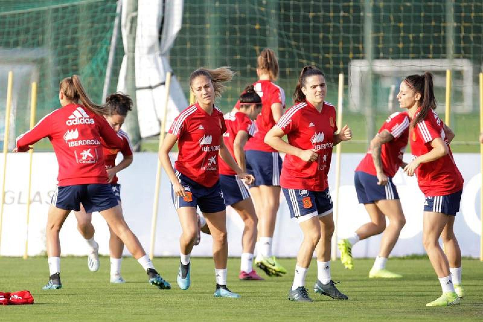 Entrenamiento de la selección española femenina