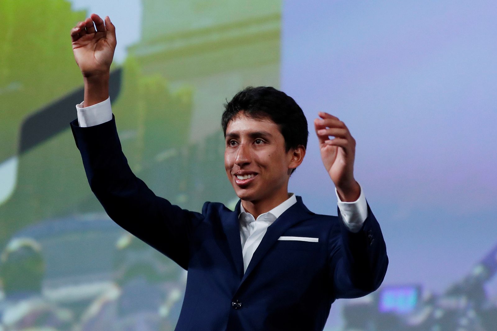 Egan Bernal en la presentación del Tour de Francia