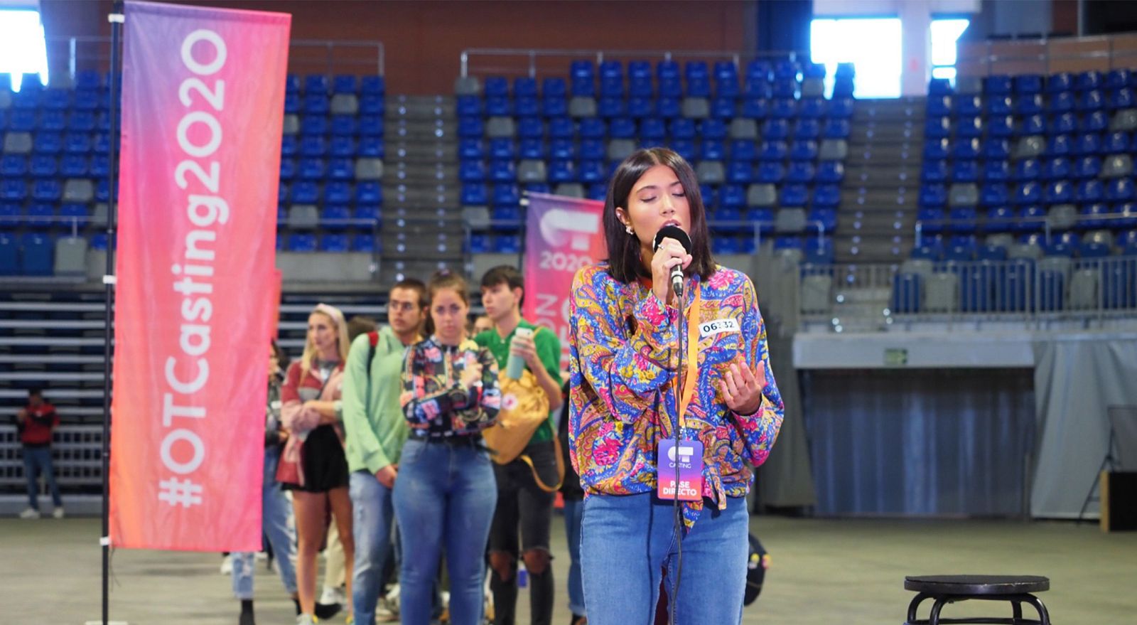 Los aspirantes cantando ante el jurado durante la fase 1 del casting de Málaga en el Casting de Operación Triunfo 2020