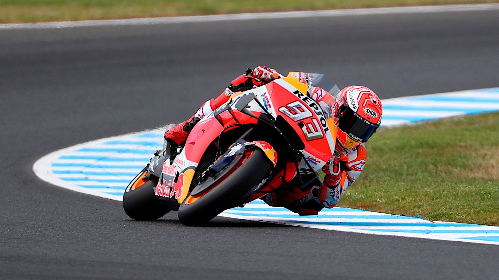 Marc Márquez, en los entrenamientos del GP de Australia de MotoGP, en Phillip Island.