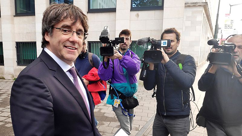 El expresidente de la Generalitat de Cataluña Carles Puigdemont, en Bélgica