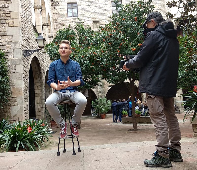 Daniel Schmitz  durant l'entrevista al segon capítol de 'Jo Soc Erasmus'