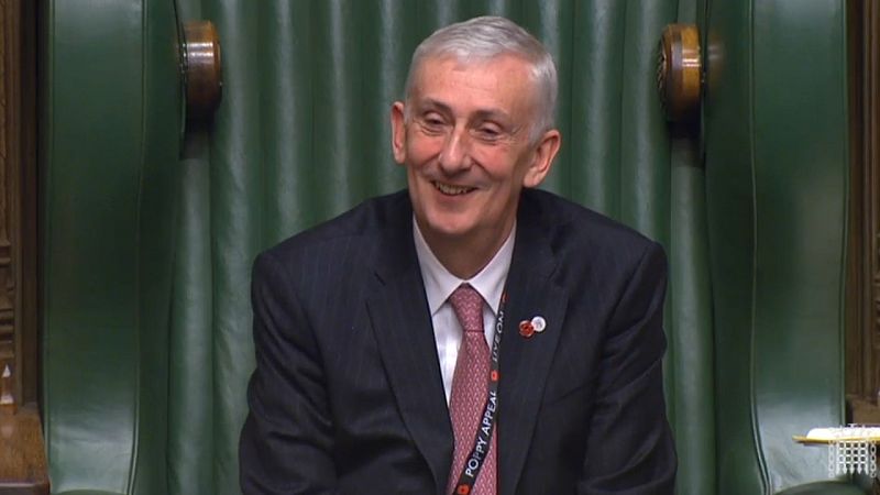 Lindsay Hoyle, elegido nuevo presidente del Parlamento británico