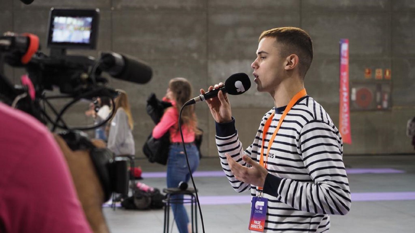 Momento de la fase 1: un 'pase directo' haciendo el casting de OT 2020 en Madrid