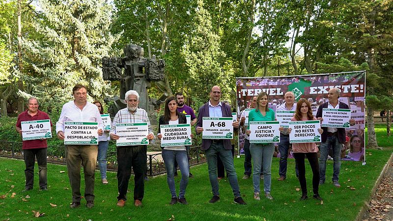 Los candidatos de Teruel Existe al 10N.