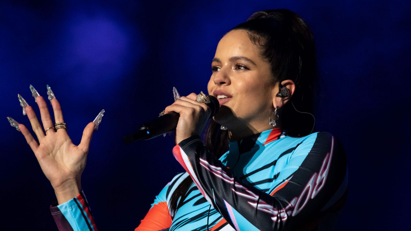 Rosalía durante el Astroworld Festival