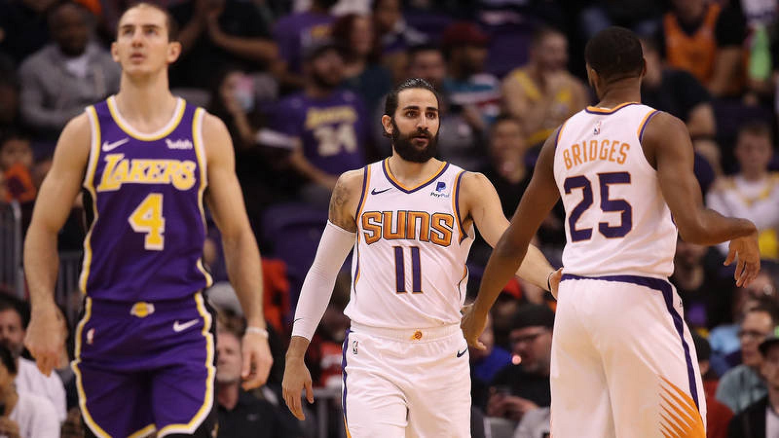 Ricky Rubio, en el partido contra los Lakers.