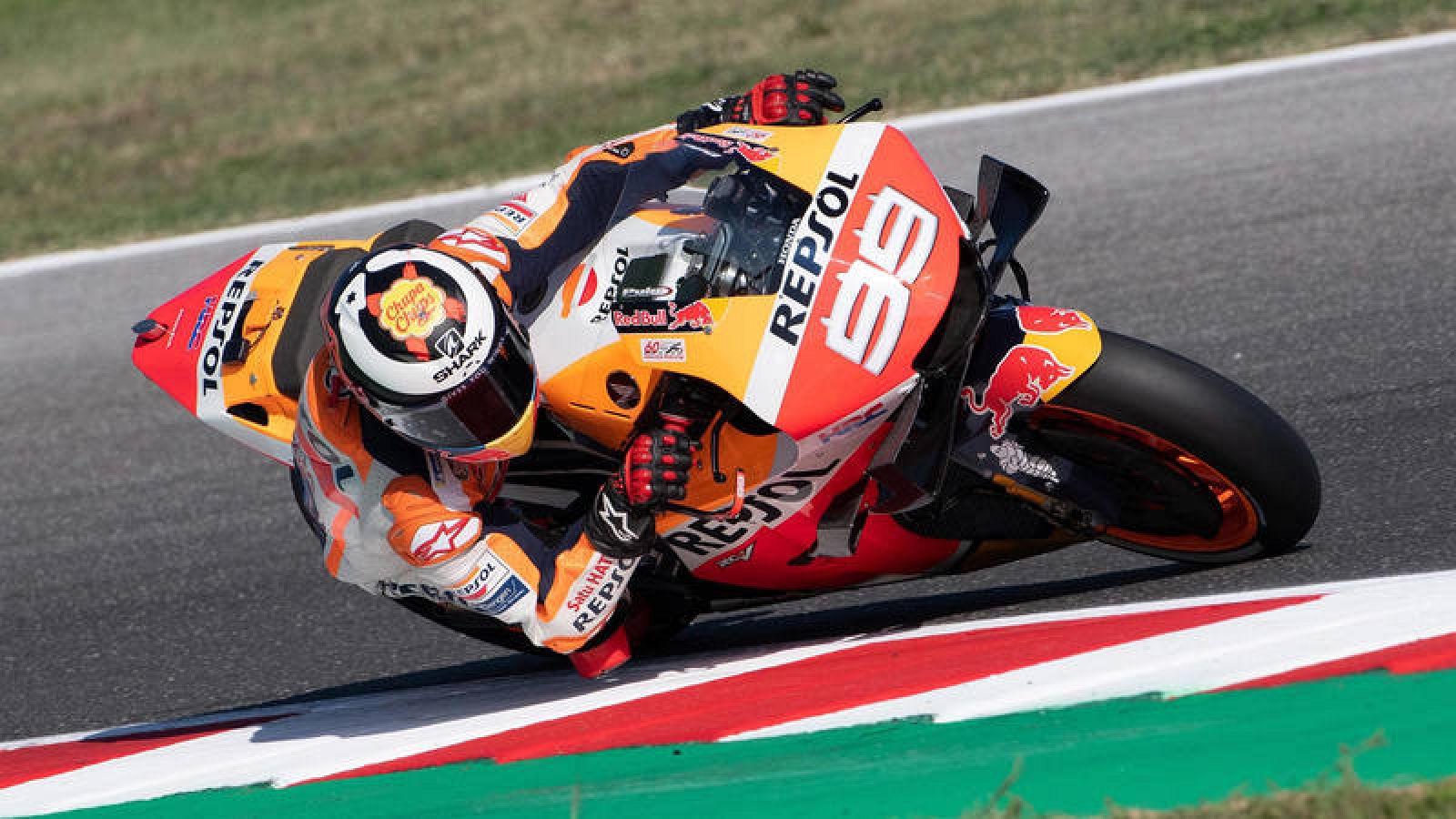 Jorge Lorenzo, con su Honda.