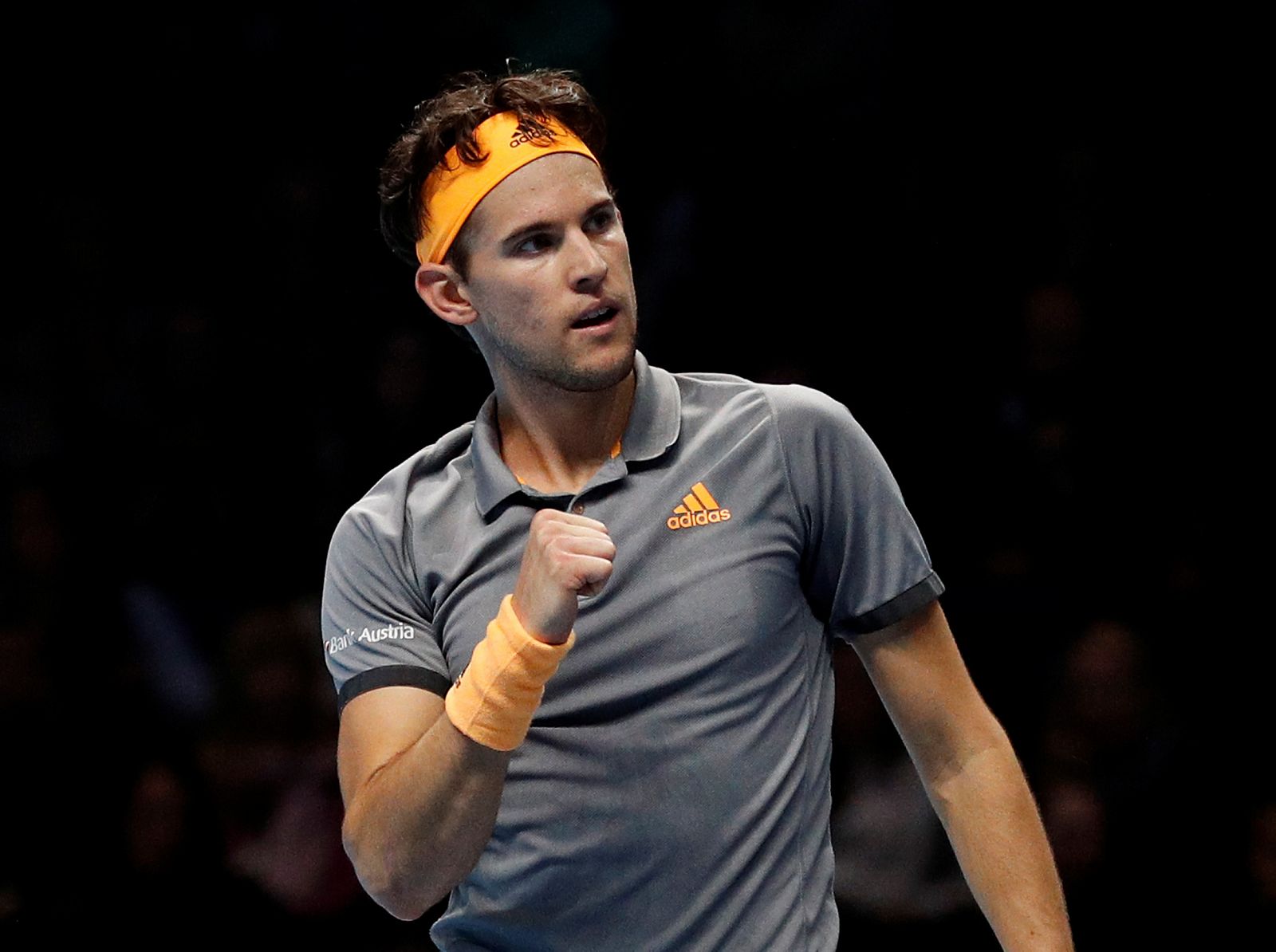 Imagen del austriaco Dominic Thiem durante el duelo de semifinales contra Zverev.