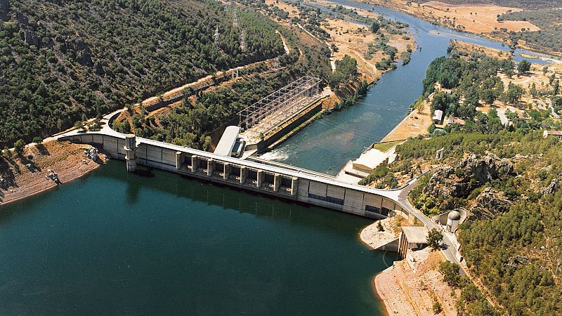 Presa y central eléctrica de Cíjara, en Badajoz en una imagen de archivo