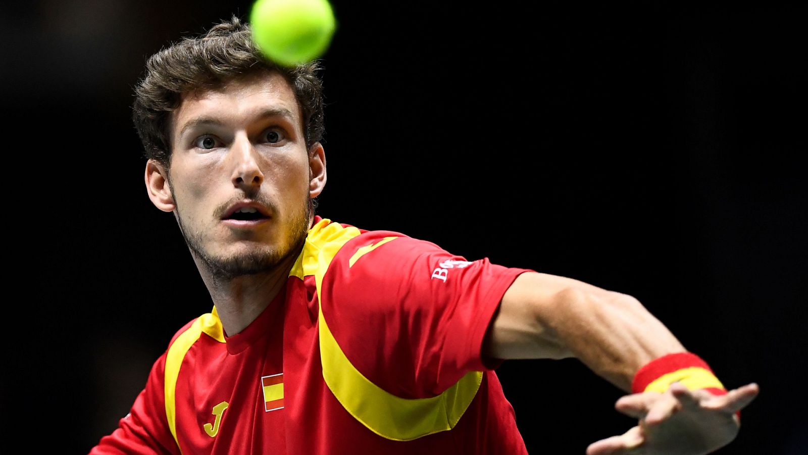 El tenista español Pablo Carreño, ante Guido Pella.