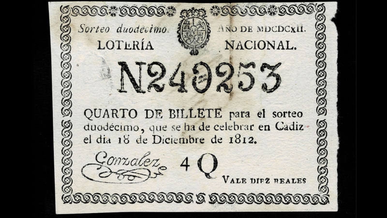 Boleto del 18 de diciembre de 1812