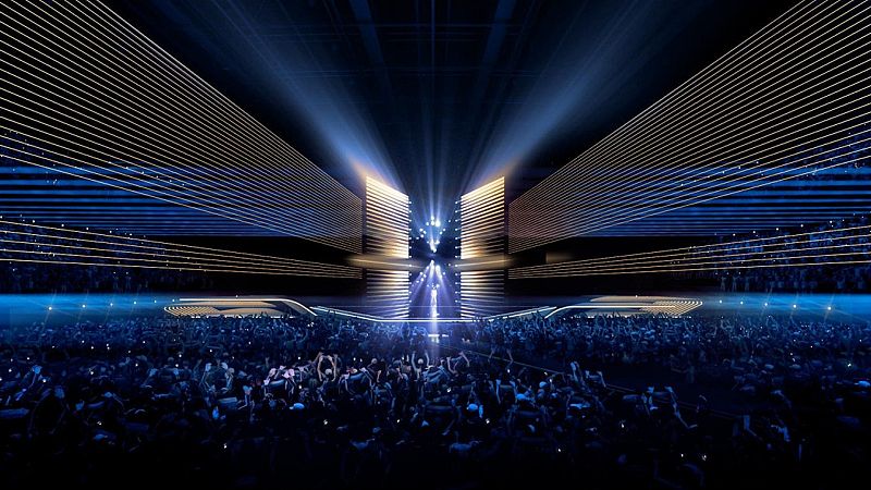 Boceto del escenario del Festival de Eurovisión 2020.