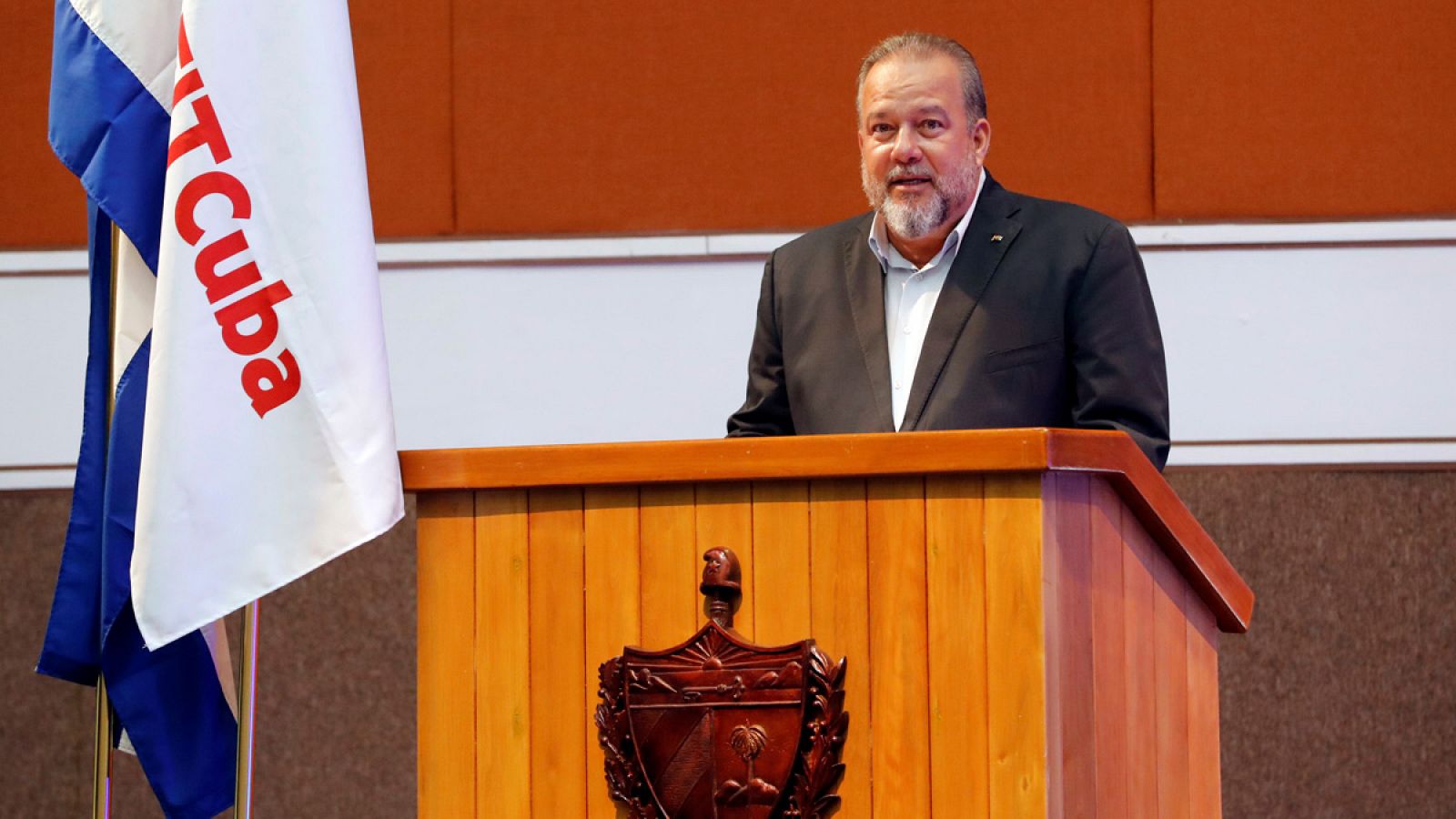 Manuel Marrero durante la inauguración de la Feria Internacional de Turismo FitCuba 2019, en el Palacio de Convenciones en La Habana