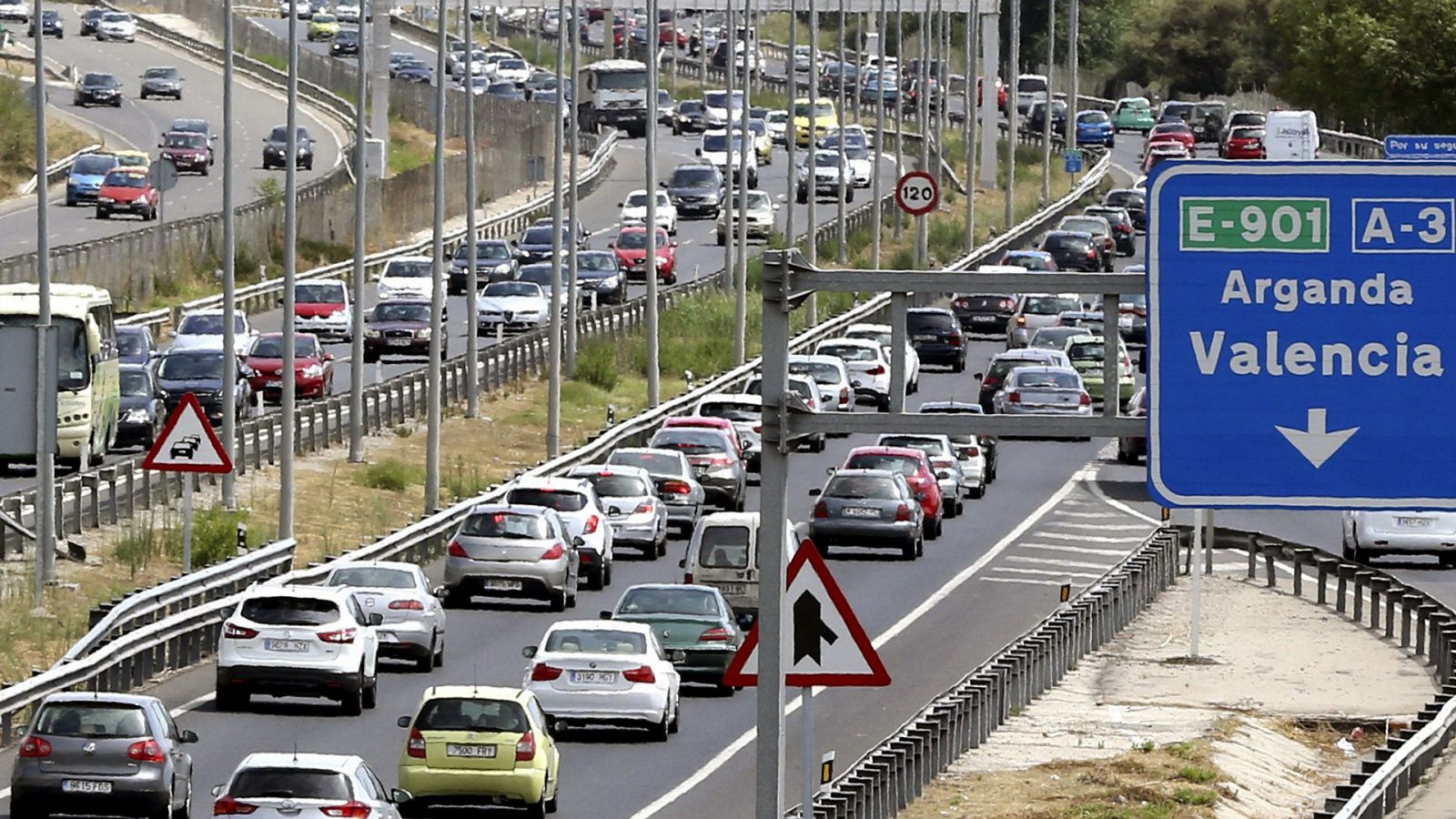 Operación salida en los alrededores de Madrid