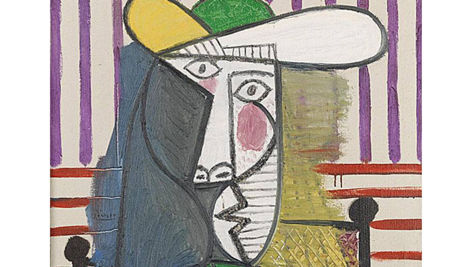 Detalle del cuadro 'Busto de una Mujer', de Pablo Picasso