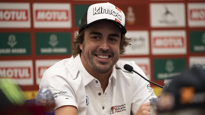 Fernando Alonso en una rueda de prensa.