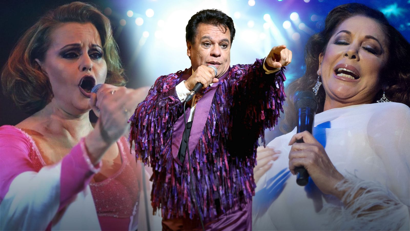 Rocío Durcal, Juan Gabriel e Isabel Pantoja