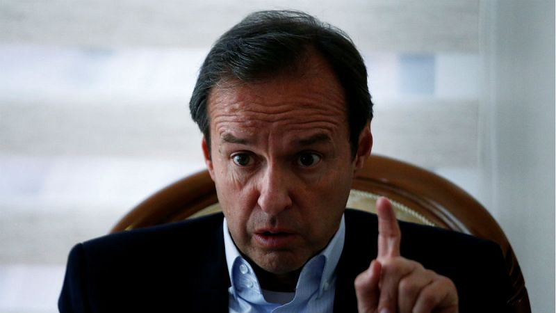 El antiguo mandatario bolivariano, Jorge Quiroga, durante una entrevista para Reuters en La Paz.