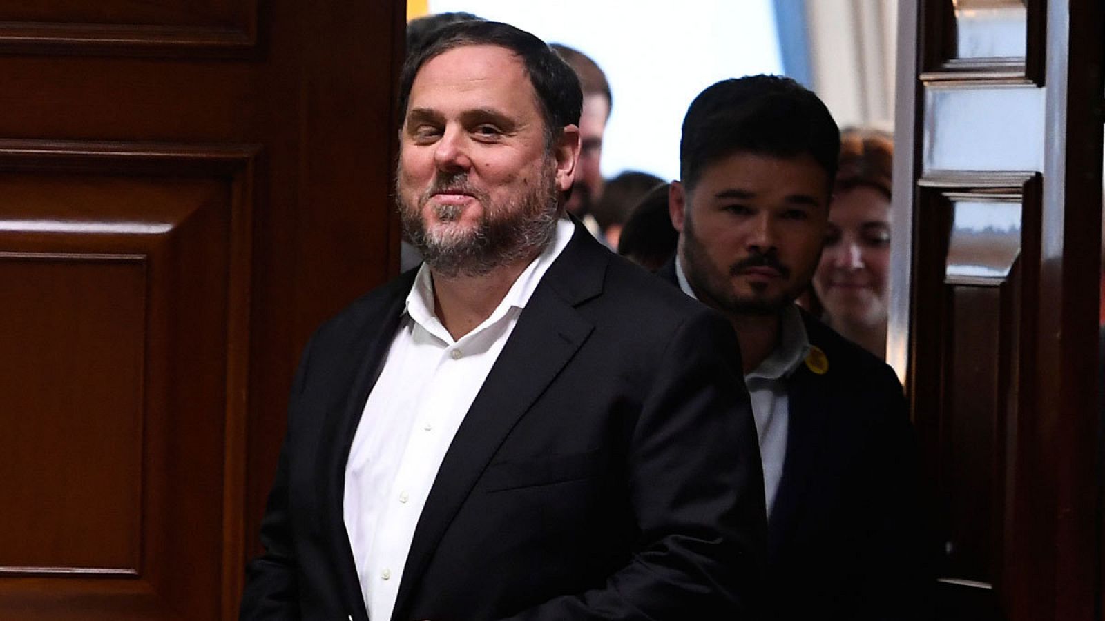 El líder de ERC, Oriol Junqueras, entrando en el Congreso de los Diputados el pasado mes de mayo