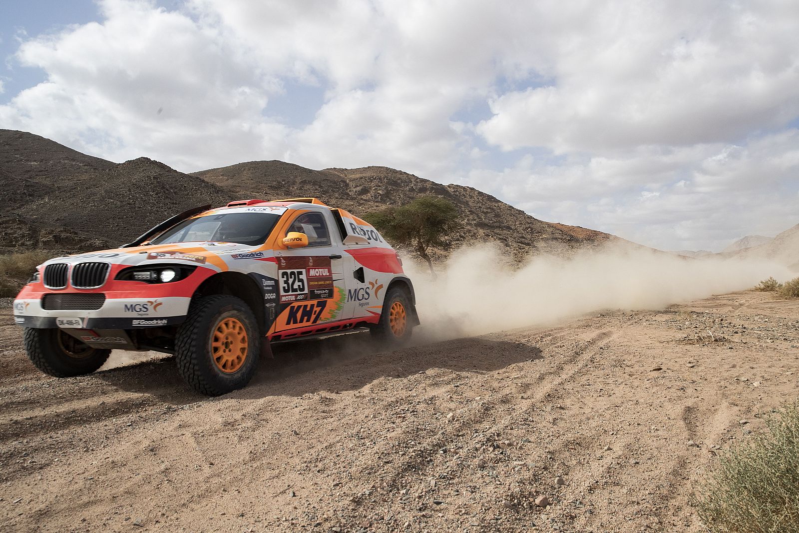 El piloto español Isidre Esteve durante una etapa del Dakar 2020.