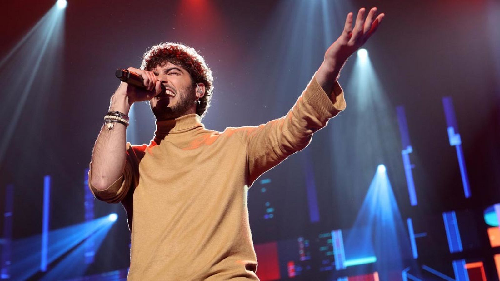  Rafa, concursante de 'OT 2020', durante la Gala 0 del programa