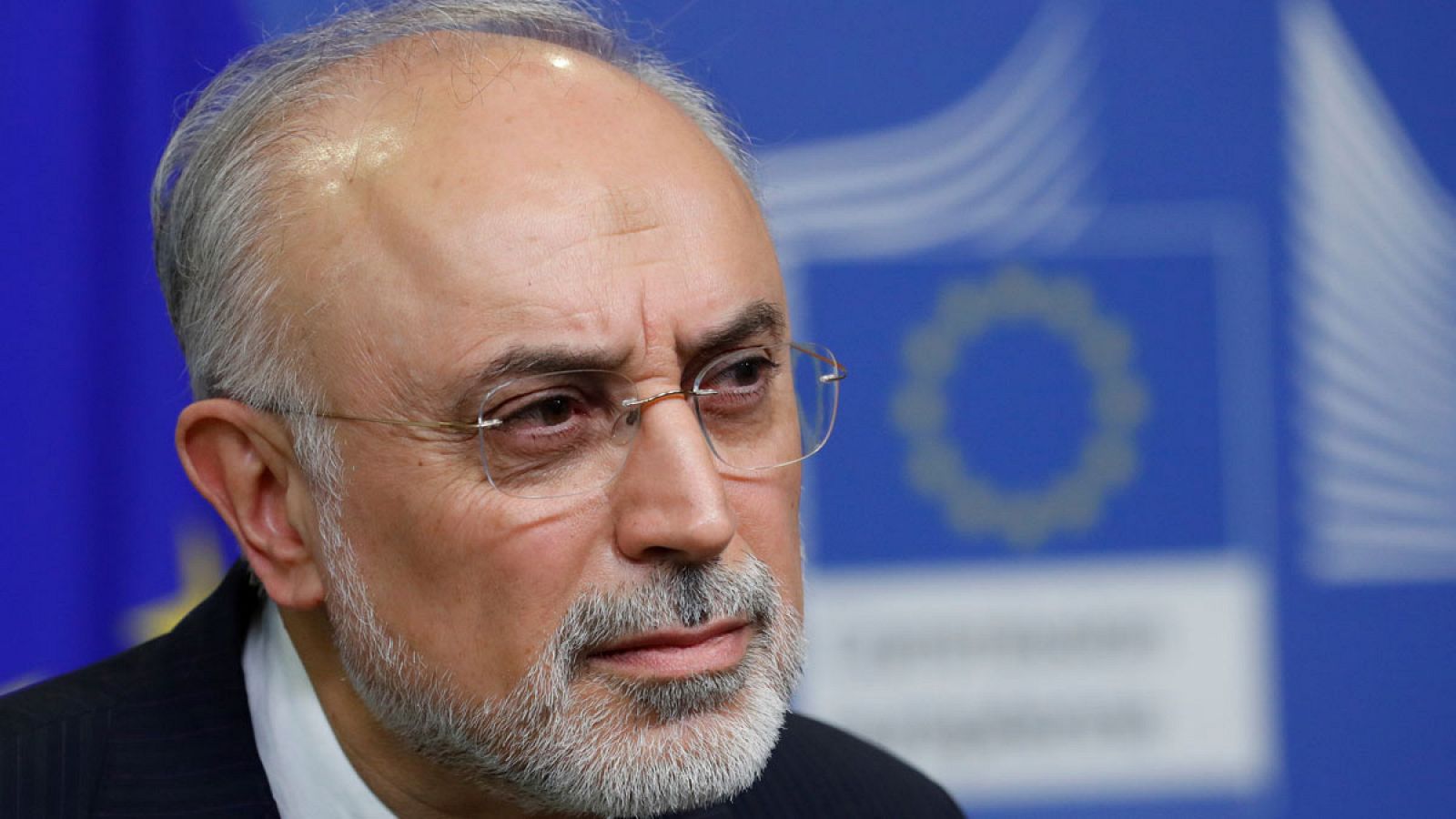El jefe de la Agencia Iraní de Energía Atómica (AIEA), Ali-Akbar Salehi, en una imagen de noviembre de 2018 en Bruselas (Bélgica).