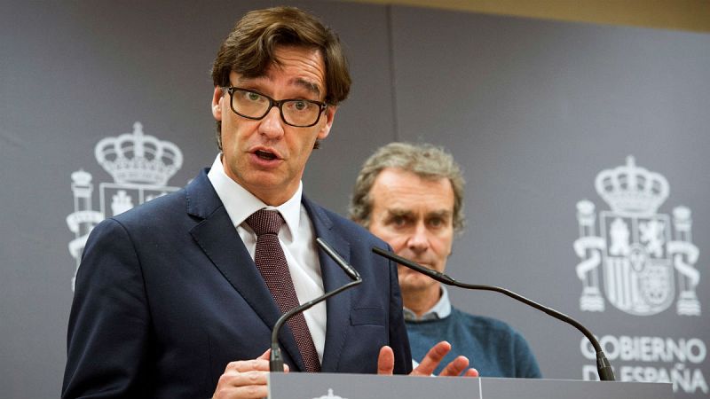 Salvador Illa durante una rueda de prensa