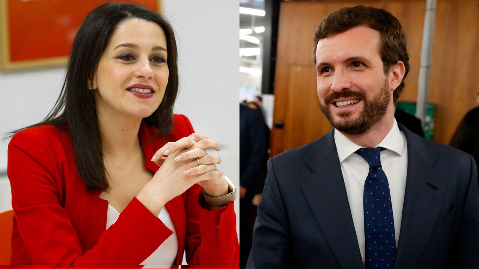 Inés Arrimadas y Pablo Casado